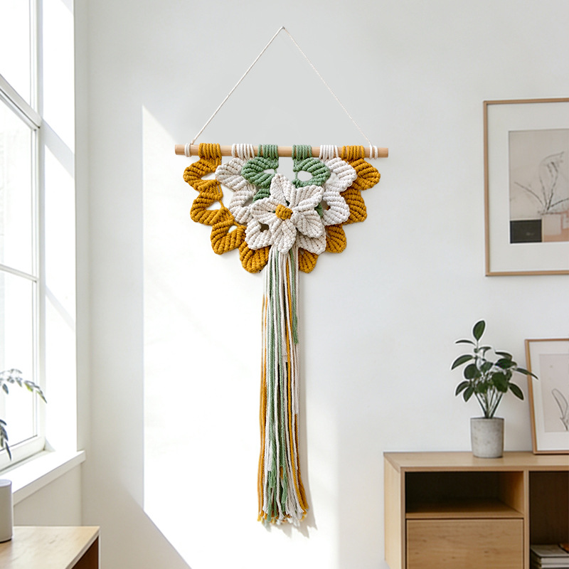 Woven Wall Hanging Boho Geomet - Art And Craft For Nursery ulasan dan harga