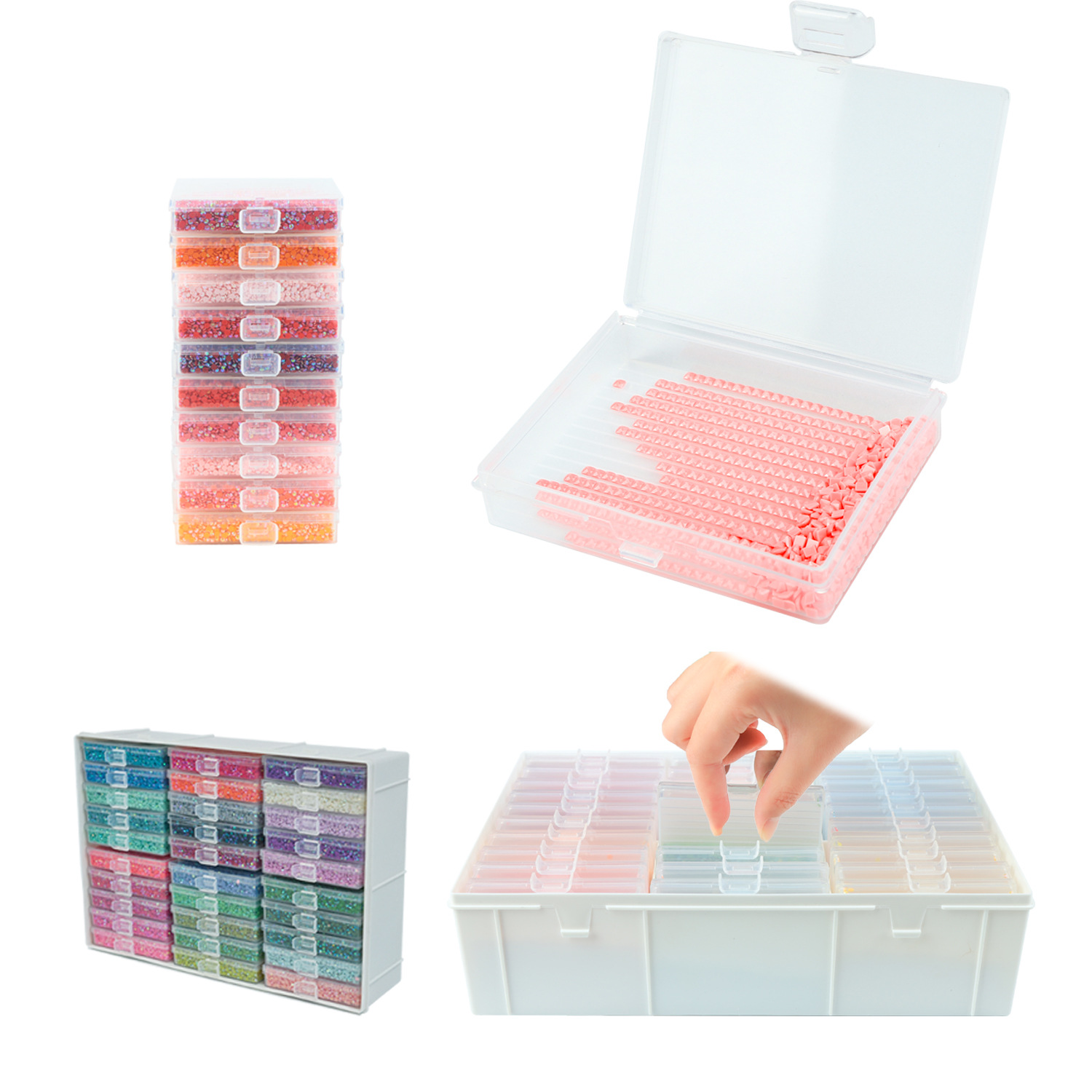 Diamond Painting Art Trays Set - Art Craft Organizer ulasan dan harga