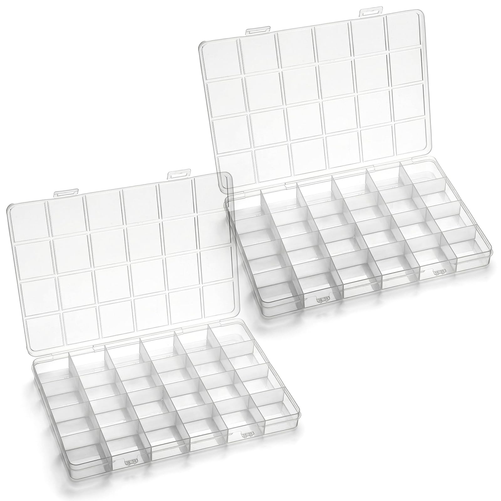24-Grid Plastic Organizer Box  - Art Craft Organizer ulasan dan harga