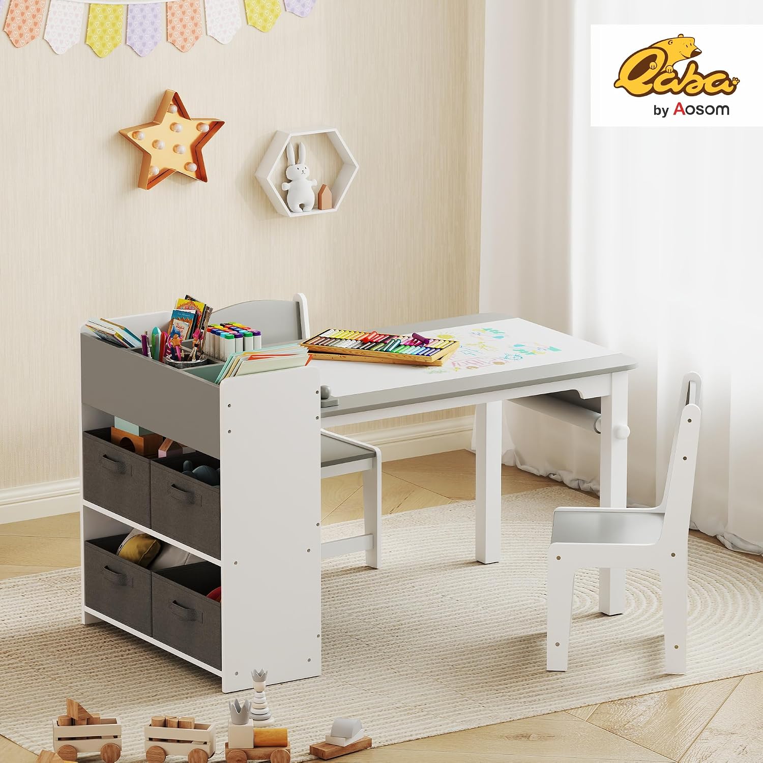 Kids Art Table & Easel Chair S - Art Craft Toddlers ulasan dan harga