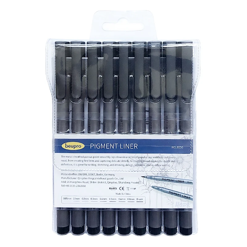 9Pcs/set Pigment Liner Micron  - Calligraphy Pen Set ulasan dan harga