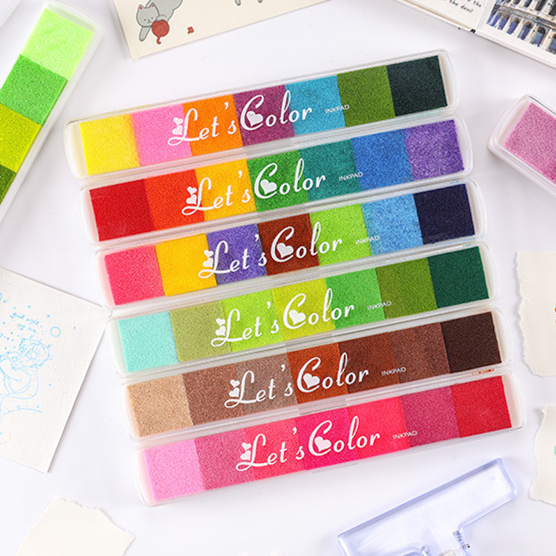 Cute Mix Color Inkpad for Scho - Art Craft Activities ulasan dan harga