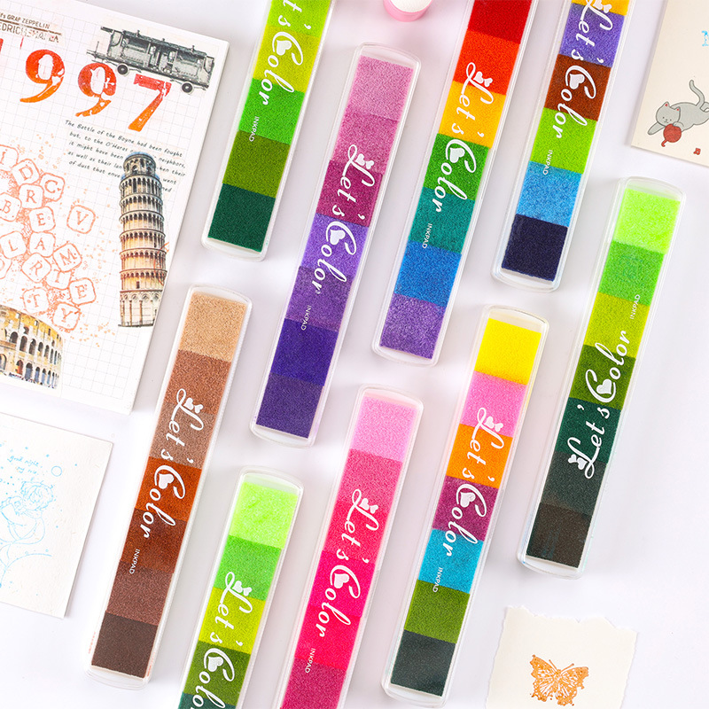 Cute Mix Color Inkpad for Scho - Art Craft Activities ulasan dan harga
