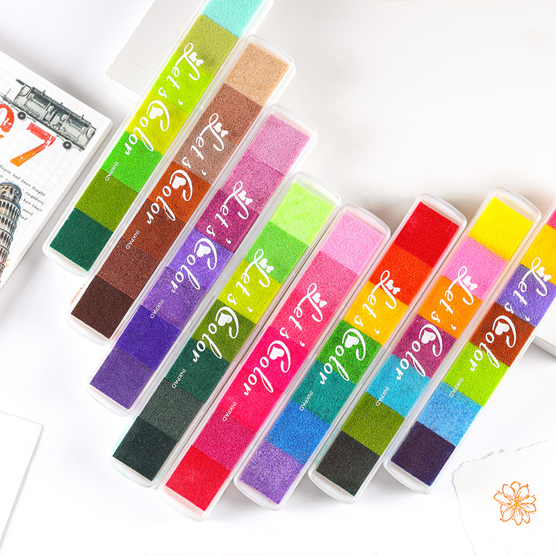 Cute Mix Color Inkpad for Scho - Art Craft Activities ulasan dan harga
