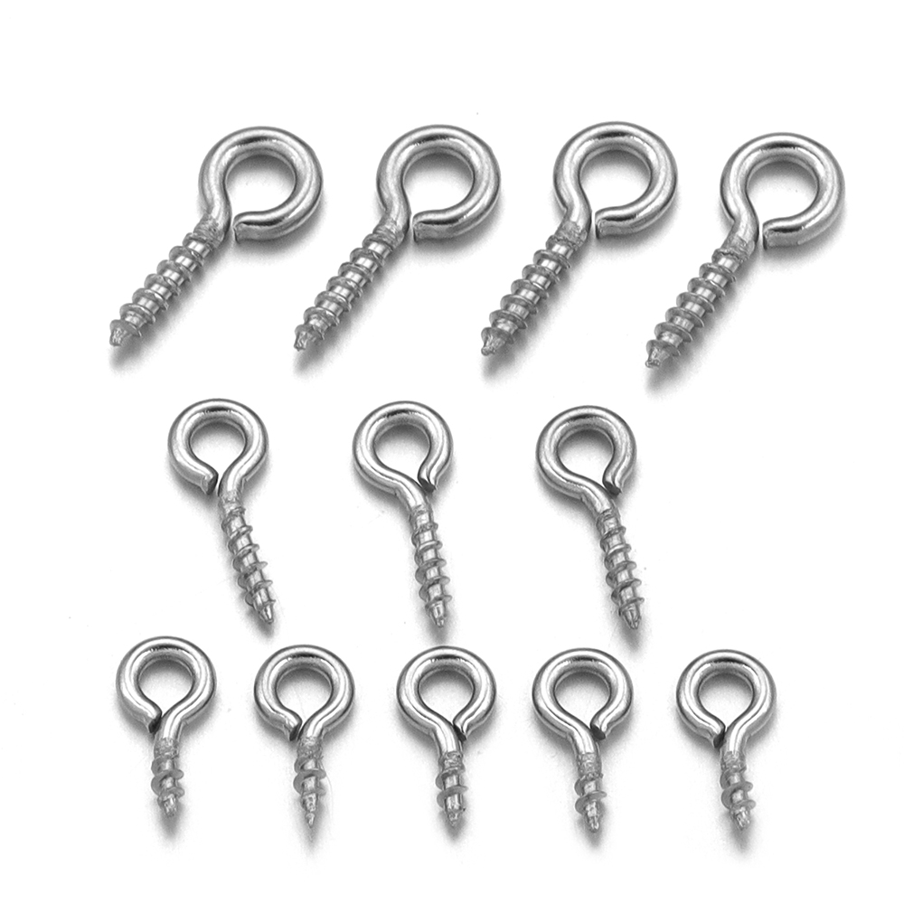 100pcs/lot Stainless Steel Min - Art Craft Eyes ulasan dan harga
