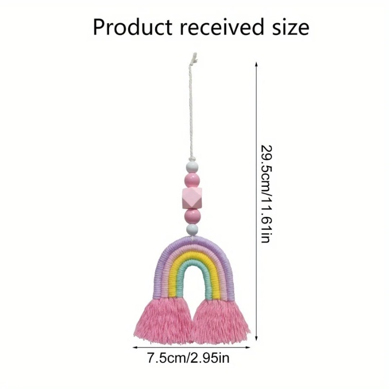 Rainbow Wind Chimes Weaving Mi - Art And Craft For Nursery ulasan dan harga