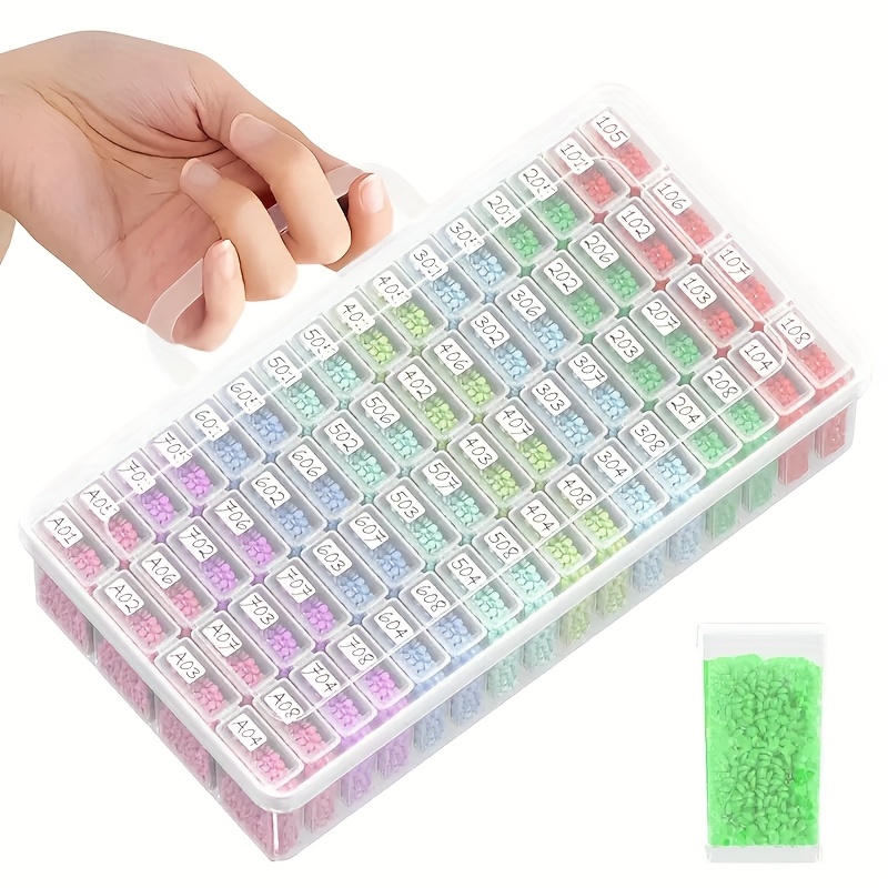 64 Grids Clear Plastic Storage - Art Craft Organizer ulasan dan harga