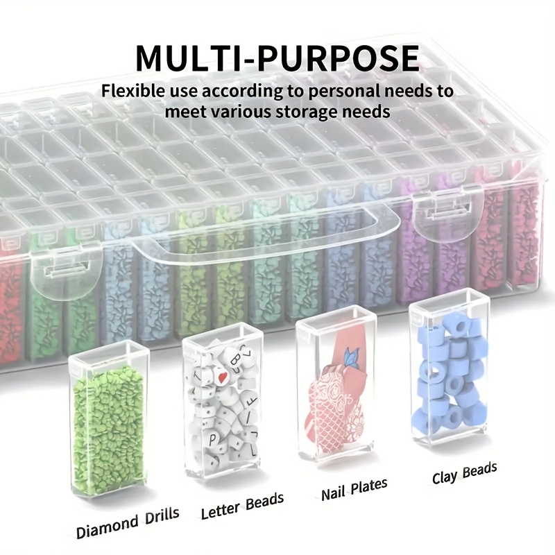 64 Grids Clear Plastic Storage - Art Craft Organizer ulasan dan harga