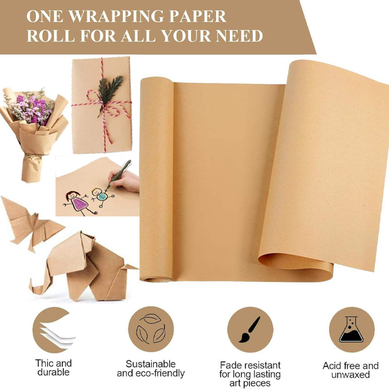 10M Brown Kraft Paper Ideal fo - Art Craft Recycled Materials ulasan dan harga