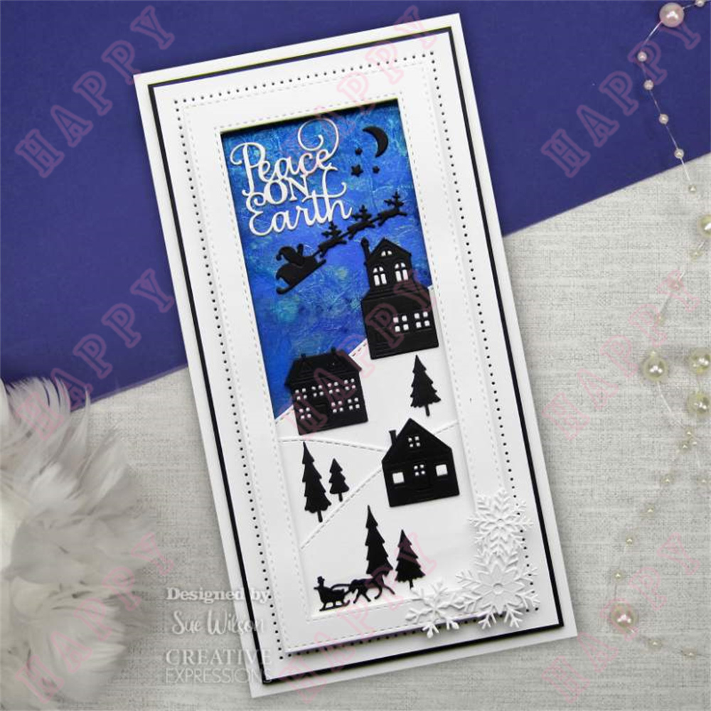 Metal Cutting Dies Christmas E - Stencil Cutting Plotter ulasan dan harga
