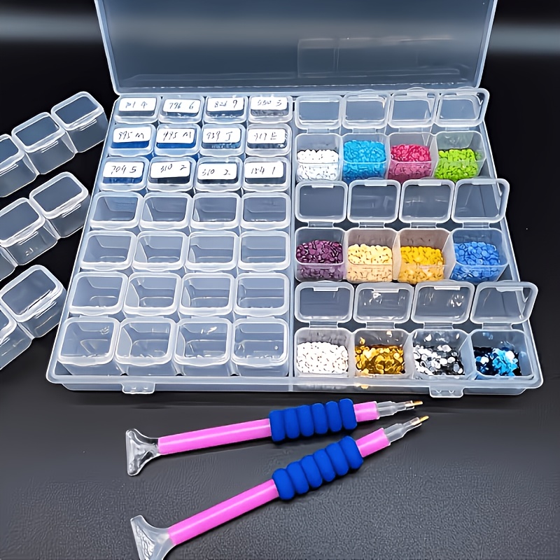 56-Grid Transparent Diamond Pa - Art Craft Organizer ulasan dan harga