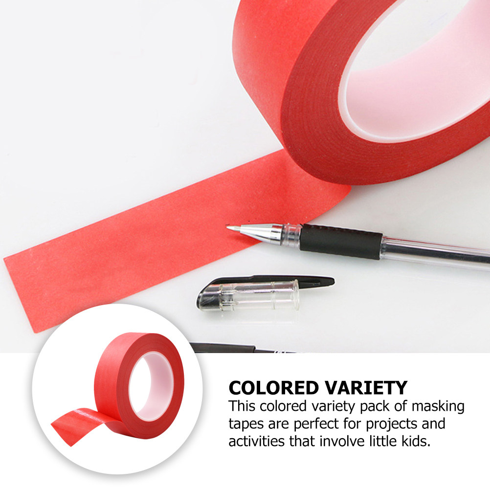 3 Red Masking Tape High Temper - Art Craft Activities ulasan dan harga