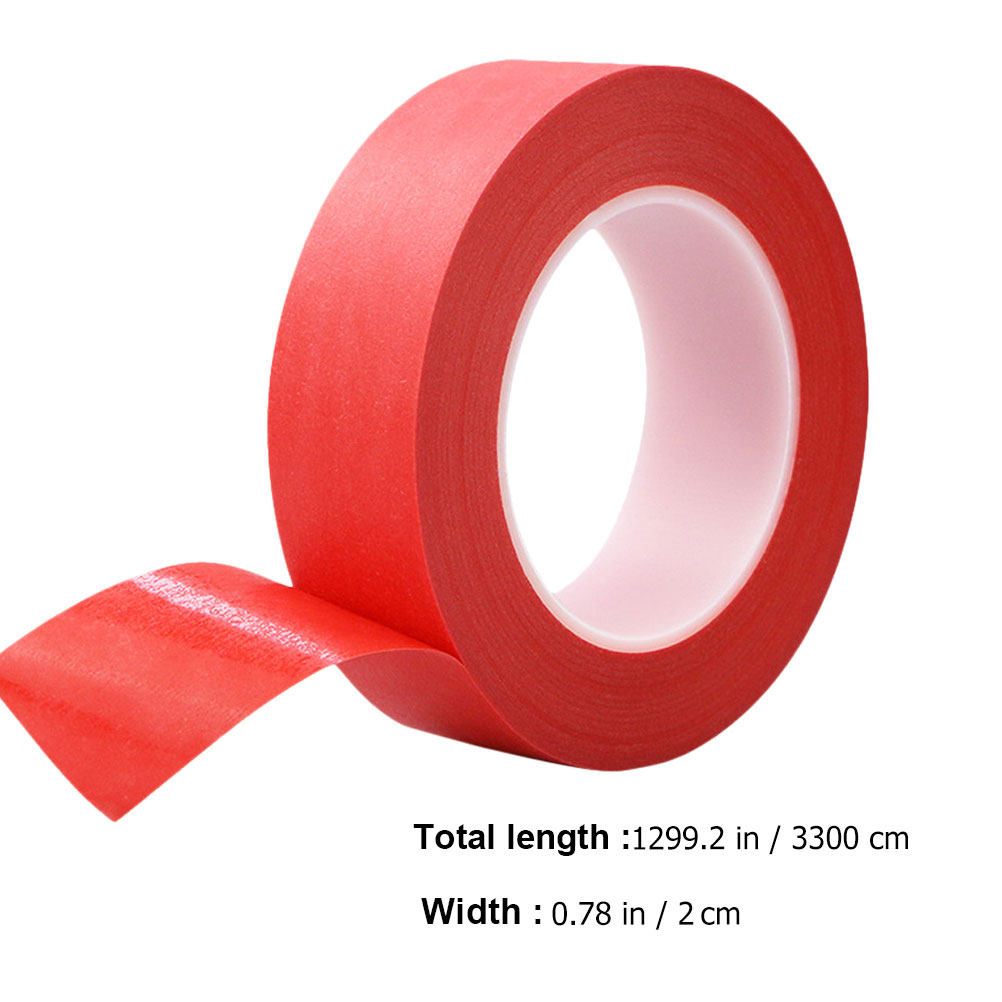 3 Red Masking Tape High Temper - Art Craft Activities ulasan dan harga