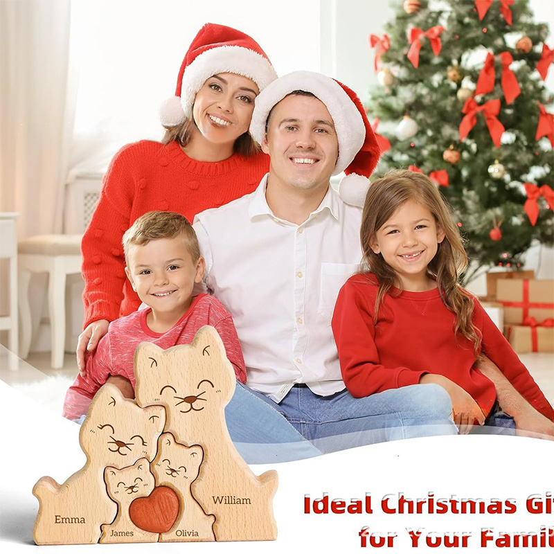 Wooden Cat Art Puzzle Warm Fam - Art Craft 2 Year Olds ulasan dan harga