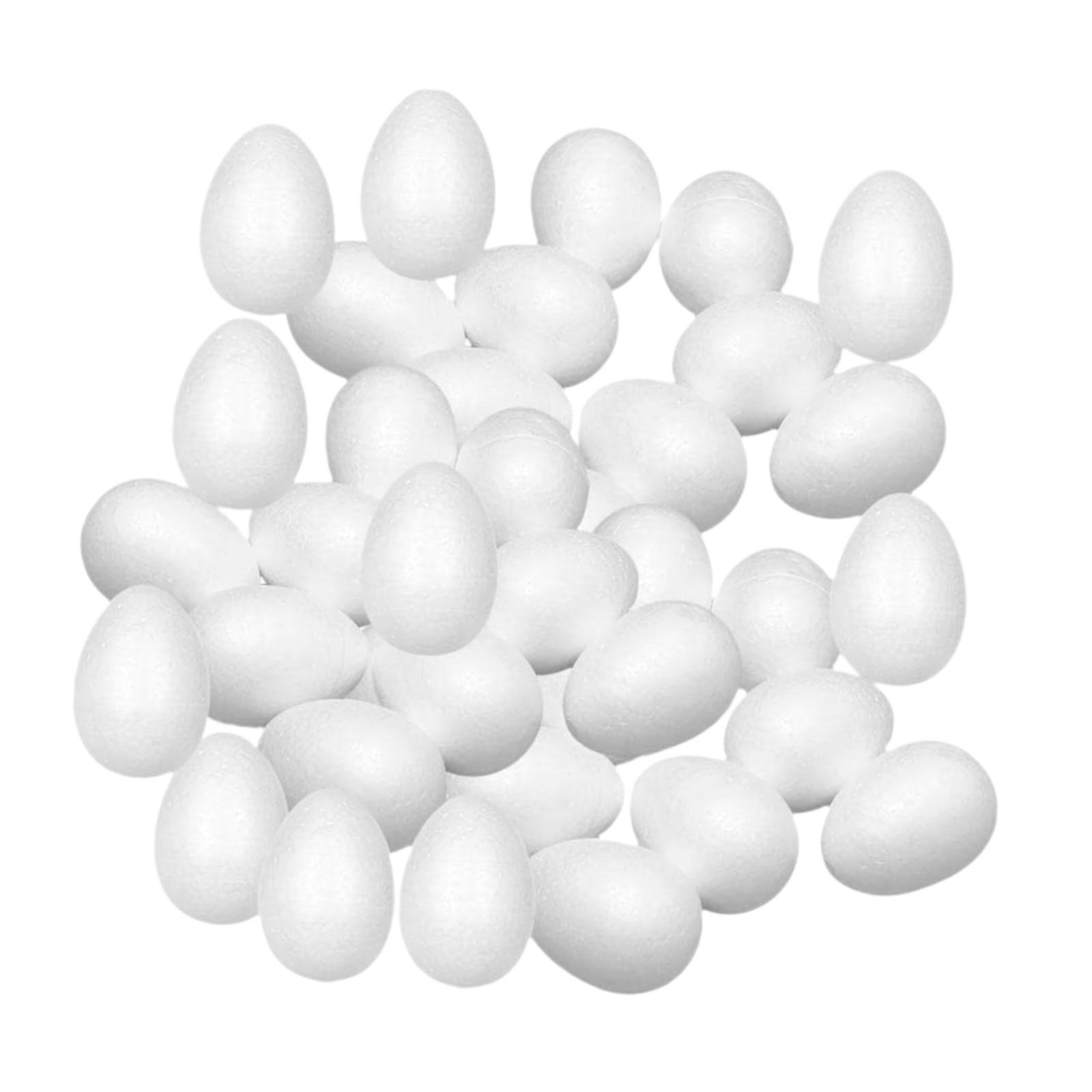 Foam Easter Eggs White Craft D - Art Craft Easter ulasan dan harga