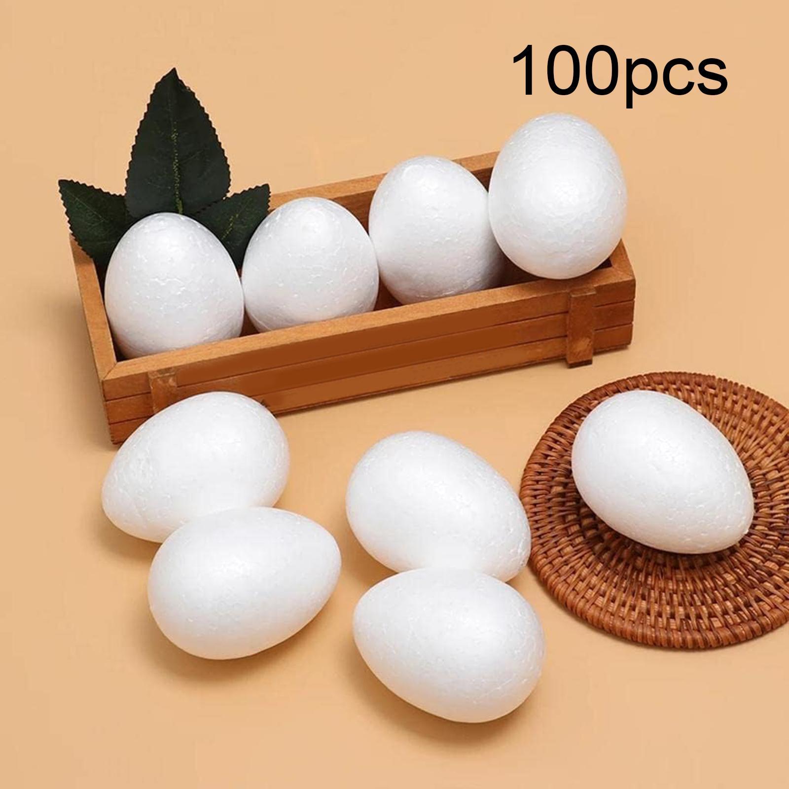 Foam Easter Eggs White Craft D - Art Craft Easter ulasan dan harga