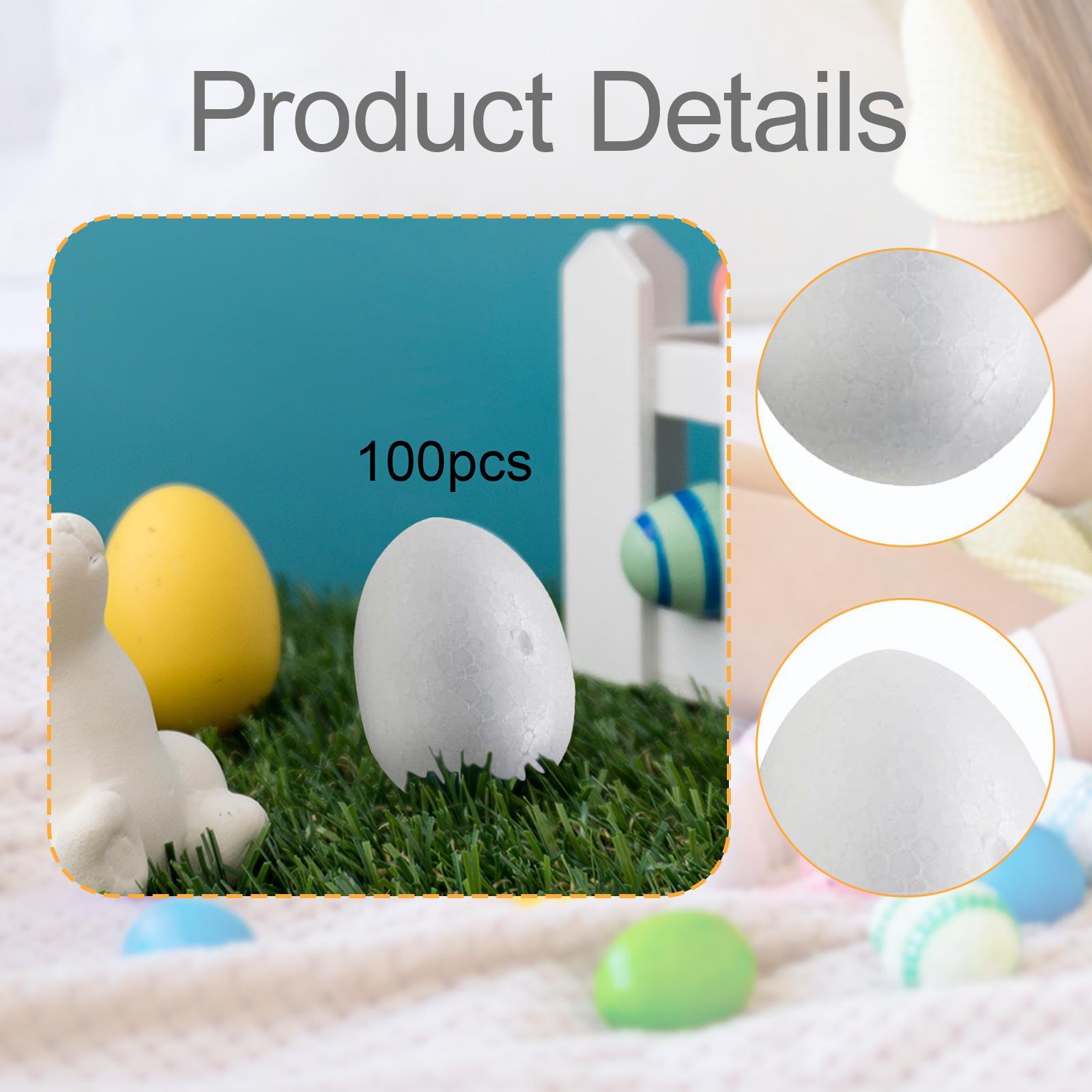 Foam Easter Eggs White Craft D - Art Craft Easter ulasan dan harga
