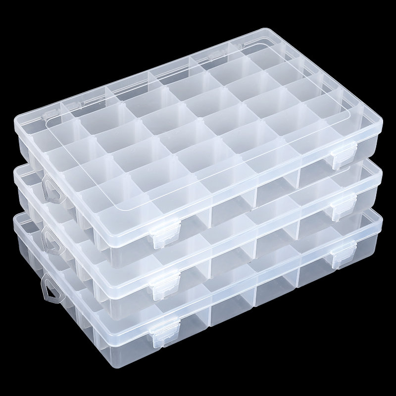 36 Grids Plastic Organizer Box - Art Craft Display ulasan dan harga