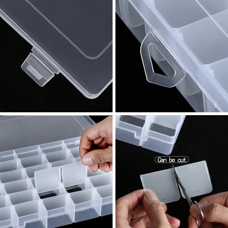 36 Grids Plastic Organizer Box - Art Craft Display ulasan dan harga