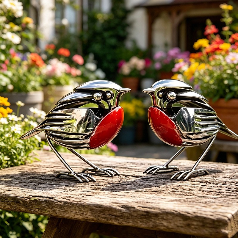 Scrap Metal Art Robin Sculptur - Art And Craft Recycle ulasan dan harga