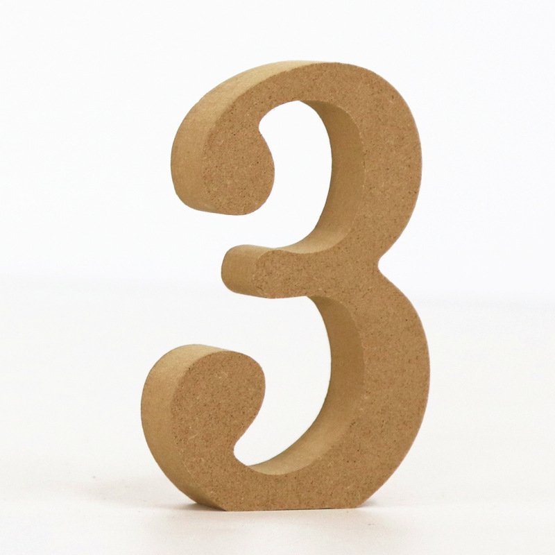1pc 10cm Wood Color Numbers 0- - Art And Craft Numbers ulasan dan harga